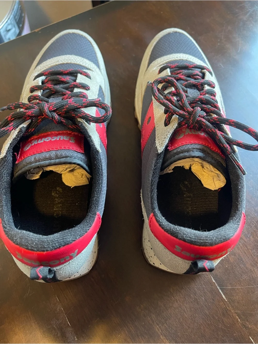 Saucony Gray and Red Women’s Sneakers